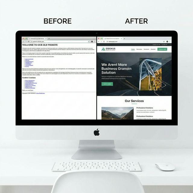 Sitio web antiguo antes del rediseño