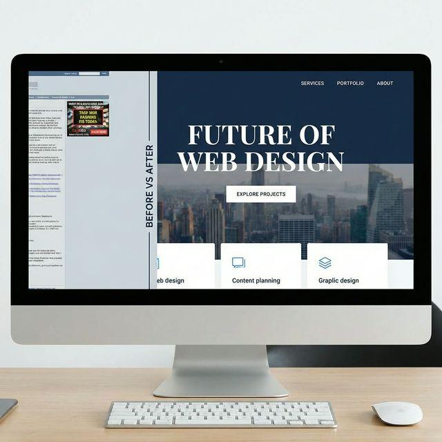 Sitio web moderno después del rediseño